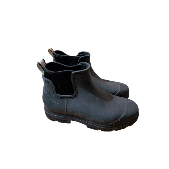 UGG Droplet Women's Waterproof Rubber Ankle Boots – Black – W 11 - Picture 6 of 11